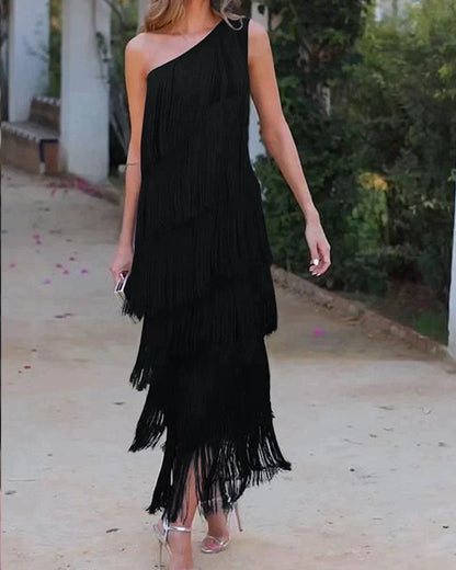 Emma - Boho Dress with Fringe for Women