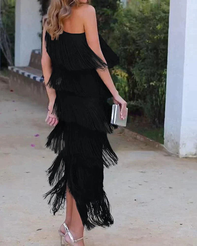 Emma - Boho Dress with Fringe for Women