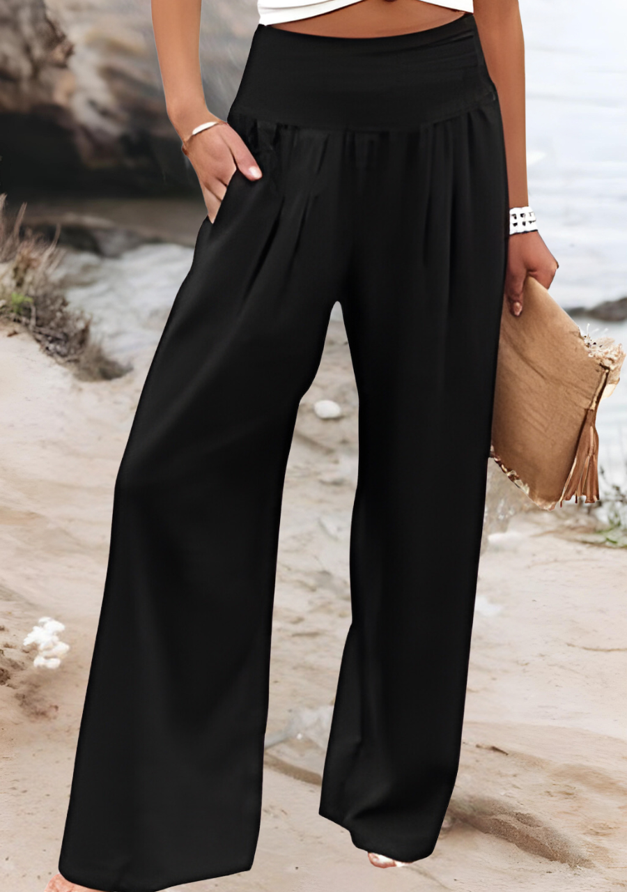 Genevieve - Wide-Leg Beach Pants for Women