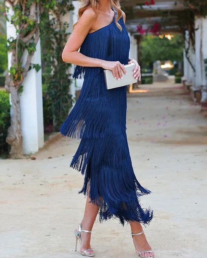 Emma - Boho Dress with Fringe for Women