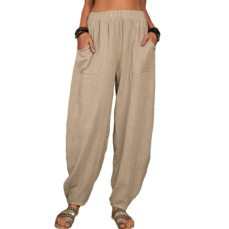 SISI | Loose Cotton and Linen Harem Pants