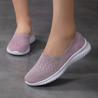 Katie - Breathable Slip-On Knit Flat Shoes for Women