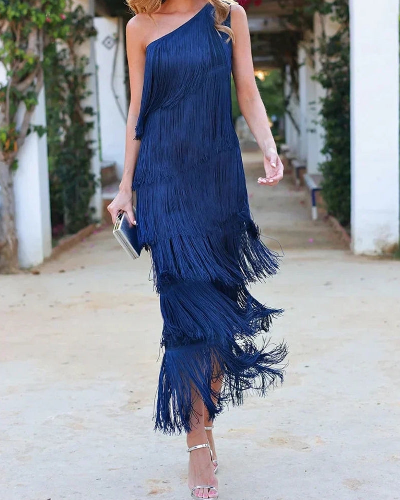 Emma - Boho Dress with Fringe for Women