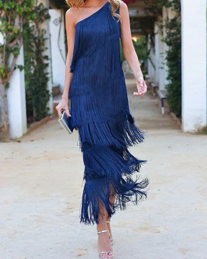 Emma - Boho Dress with Fringe for Women