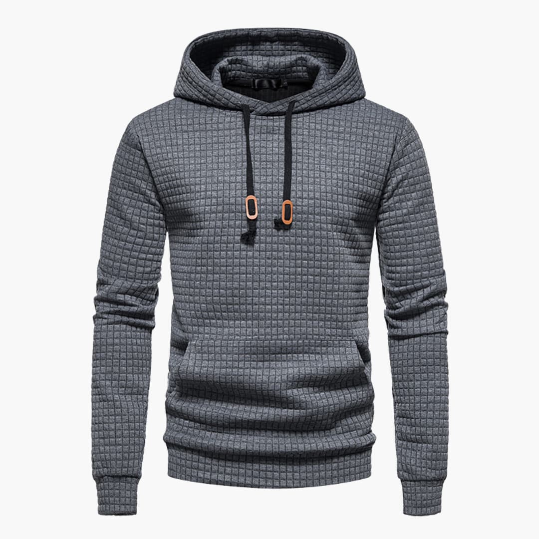 Men's Trendy Patterned Jumper with Drawstring Hood | Ideal for Autumn/Winter