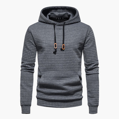 Men's Trendy Patterned Jumper with Drawstring Hood | Ideal for Autumn/Winter