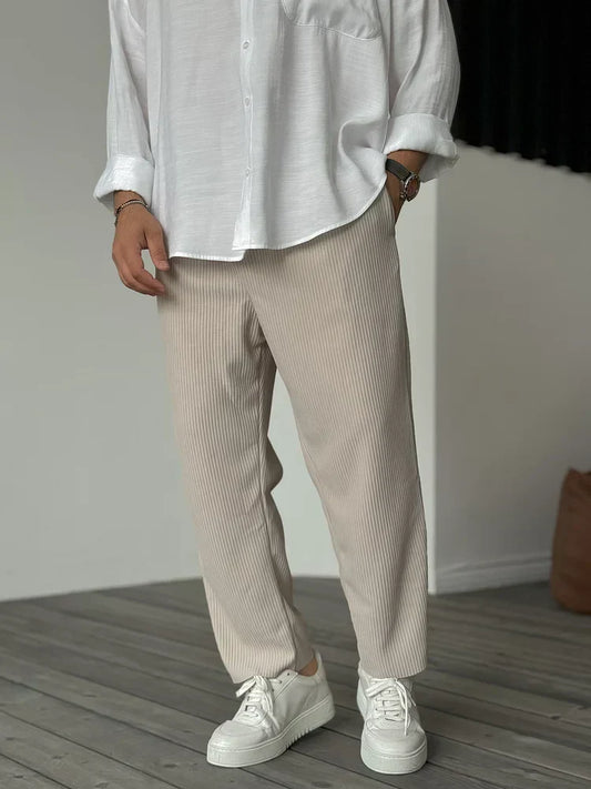 Sebastian - Sophisticated Relaxed-Fit Trousers for Men