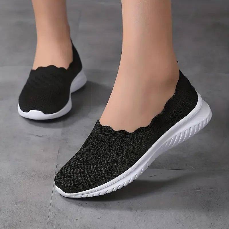 Katie - Breathable Slip-On Knit Flat Shoes for Women