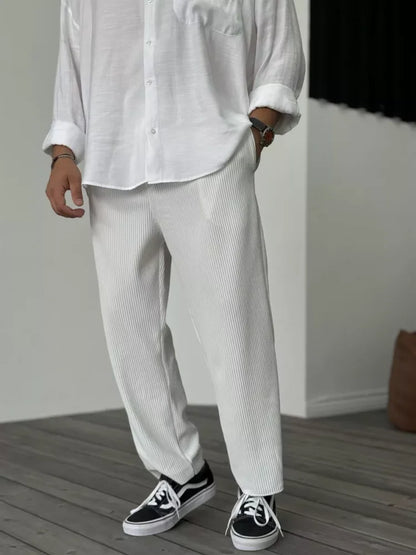 Sebastian - Sophisticated Relaxed-Fit Trousers for Men