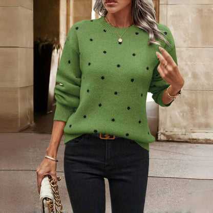 Stella - Stylish Polka Dot Knitwear Sweater for Women