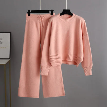 Scarlett - Cozy Oversized Sweater & Relaxed Knit Pants Set for Women