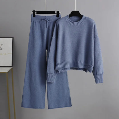 Scarlett - Cozy Oversized Sweater & Relaxed Knit Pants Set for Women