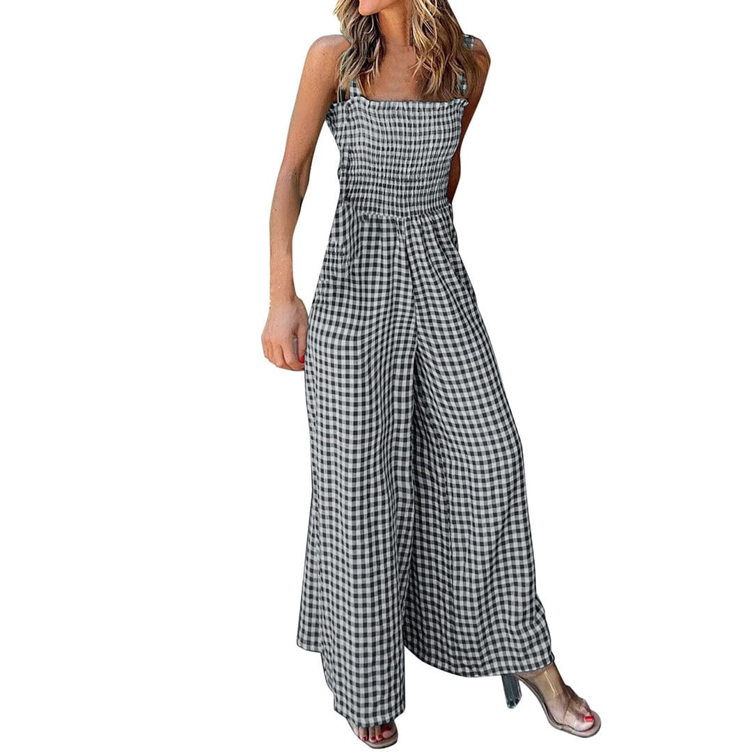 Nia - Checked Jumpsuit - Casual - Timeless Style - Ideal for Summer