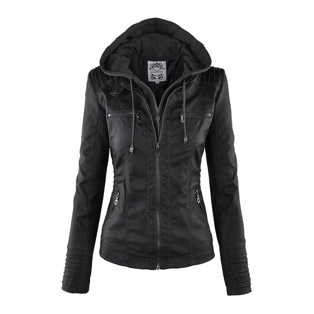 Callista | Hooded Moto Jacket