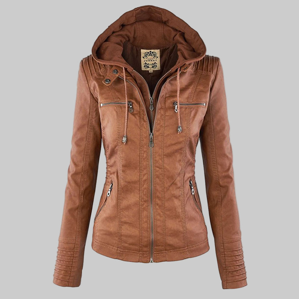Callista | Hooded Moto Jacket