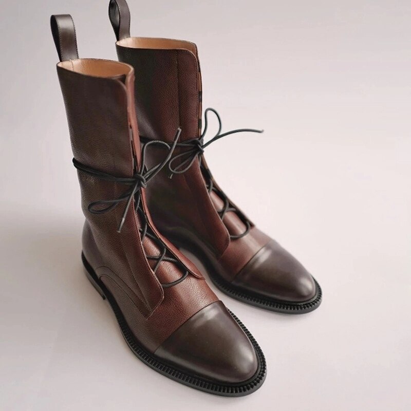 Dahlia - Elegant And Classic Women's Vegan Ankle Boots In Smooth Leather