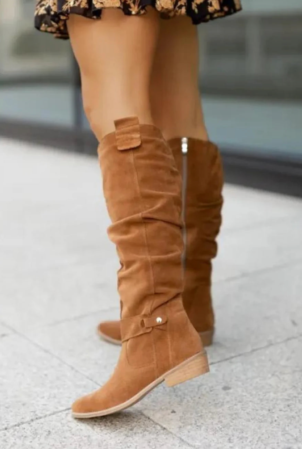 Ava - Fashionable Suede Mid-Calf Boots for women