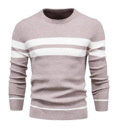 Men's Comfortable Slim-Fit Cashmere Jumper with Fleece Lining | Ideal for Autumn/Winter