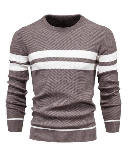 Men's Comfortable Slim-Fit Cashmere Jumper with Fleece Lining | Ideal for Autumn/Winter