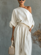 Bianca | One-Shoulder Two-Piece Set
