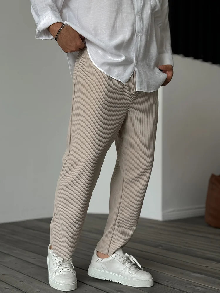 Sebastian - Sophisticated Relaxed-Fit Trousers for Men