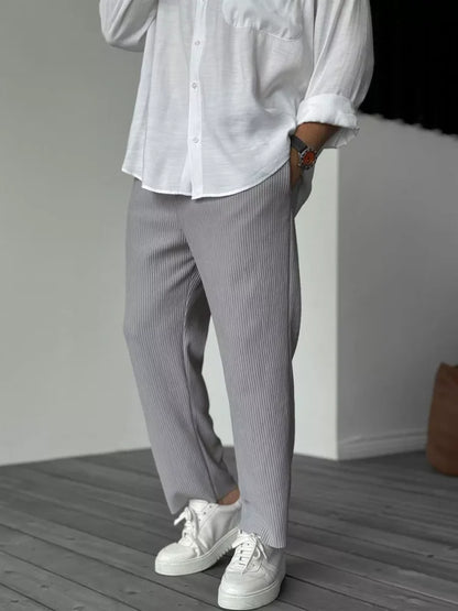 Sebastian - Sophisticated Relaxed-Fit Trousers for Men