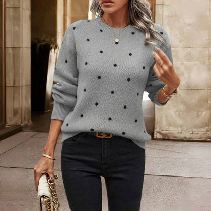 Stella - Stylish Polka Dot Knitwear Sweater for Women