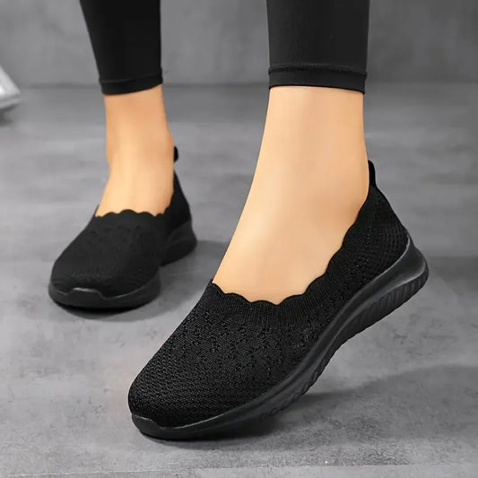 Katie - Breathable Slip-On Knit Flat Shoes for Women