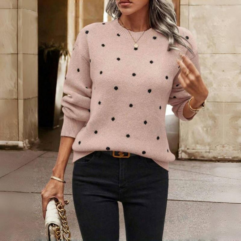 Stella - Stylish Polka Dot Knitwear Sweater for Women