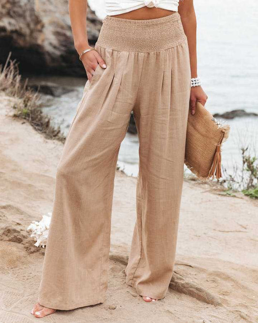 Genevieve - Wide-Leg Beach Pants for Women