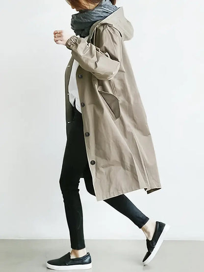 Irene - Trendy Women's Waterproof Hooded Rain Jacket