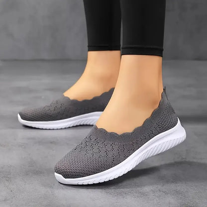 Katie - Breathable Slip-On Knit Flat Shoes for Women