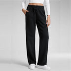 Ruth | Drawstring Wide-Leg Lounge Pants, Brushed Knit Trousers