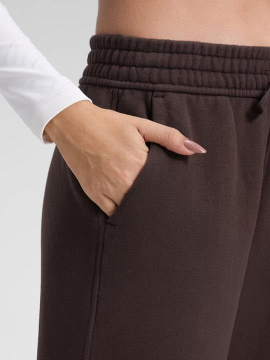 Ruth | Drawstring Wide-Leg Lounge Pants, Brushed Knit Trousers