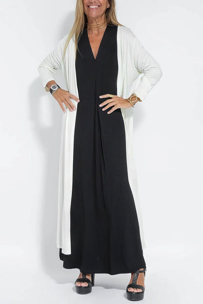 Faith - Stylish Dress Paired with a Matching Cardigan for Women