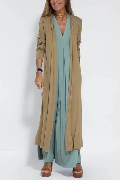 Faith - Stylish Dress Paired with a Matching Cardigan for Women