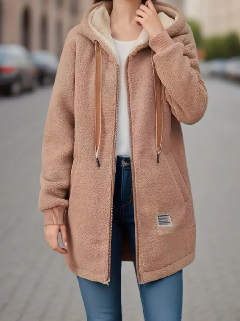 Kara - Stylish Hooded Teddy Jacket Vest for Women