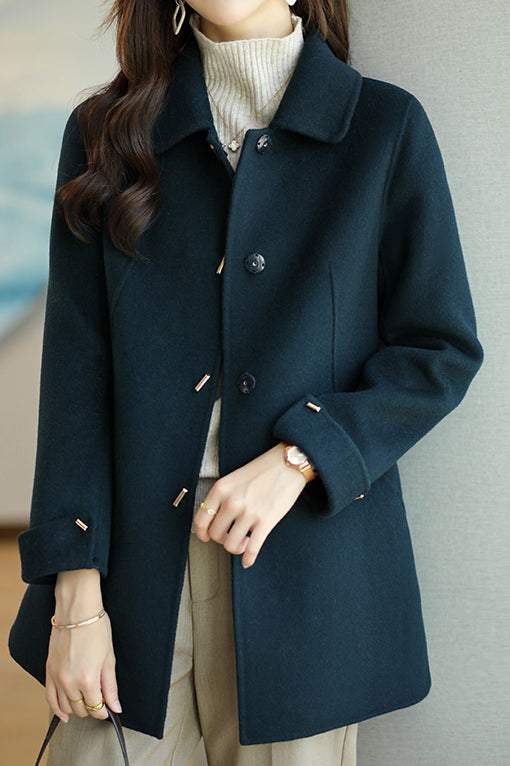 Bellerose - Elegant and Cozy Square Collar Winter Coat for Women