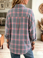 Maren | Women's Oversized Brushed Cotton Flannel Shirt