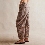 Beth | Relaxed Barrel-Leg Denim Jeans, Mid-Rise Ankle Crop