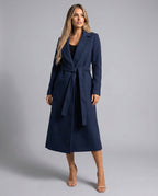 Josie | Belted Long Lapel Coat