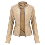 Helen | Refined Stand-Collar Moto Jacket